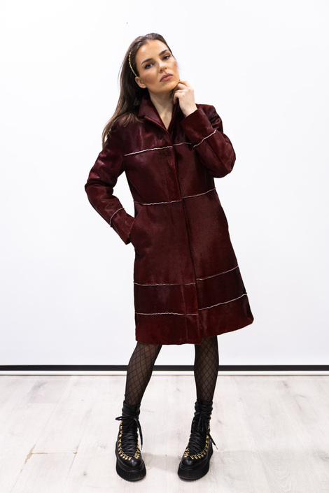 CHERRY KALF COAT